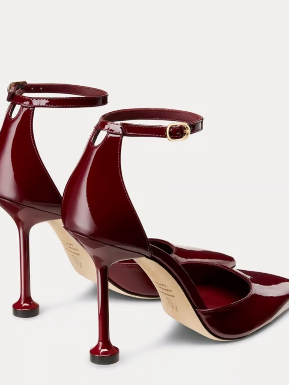 STUART WEITZMAN Rosewood Patent Leather Size: 8.5 - Picture 3 of 4
